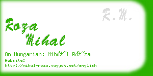 roza mihal business card